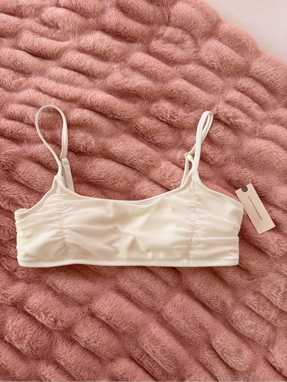 Hutch Cream Stretch Bralette